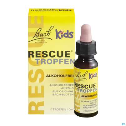 Sie sehen eine Packung Rescura Kids Tropfen Ohne Alkohol 10ml, Produktbild: 01 Rescura Kids Tropfen Ohne Alkohol 10ml, A-Nr.: 4089244 - 01