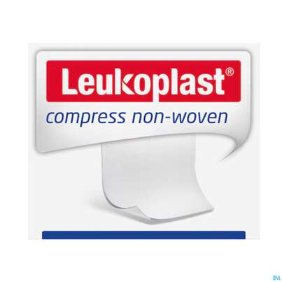 Sie sehen eine Packung Vlieskompressen Leukopl Compress Unsteril 5x 5cm 100st, Produktbild: 02 Vlieskompressen Leukopl Compress Unsteril 5x 5cm 100st, A-Nr.: 2996274 - 02