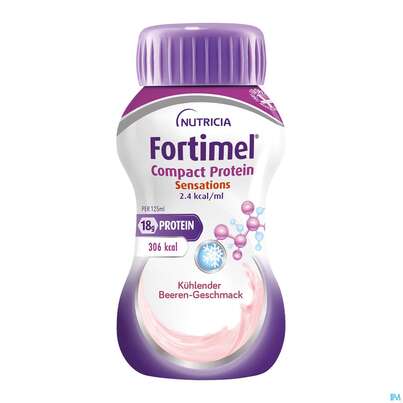 Fortimel/compact/protein 125ml/trinknahrung Kuehlende Beere 24st, A-Nr.: 5282486 - 01