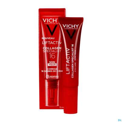 Sie sehen eine Packung Vichy Liftactv Collagen/specialist Augenpflege 15ml, Produktbild: 20 Vichy Liftactv Collagen/specialist Augenpflege 15ml, A-Nr.: 5720673 - 20