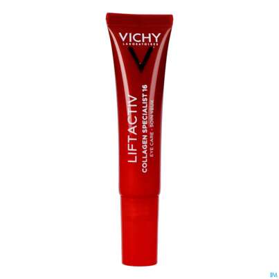 Sie sehen eine Packung Vichy Liftactv Collagen/specialist Augenpflege 15ml, Produktbild: 22 Vichy Liftactv Collagen/specialist Augenpflege 15ml, A-Nr.: 5720673 - 22