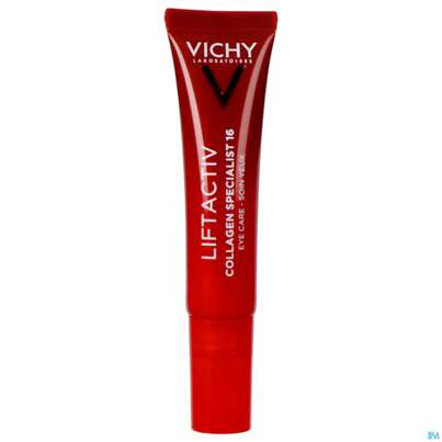 Sie sehen eine Packung Vichy Liftactv Collagen/specialist Augenpflege 15ml, Produktbild: 23 Vichy Liftactv Collagen/specialist Augenpflege 15ml, A-Nr.: 5720673 - 23
