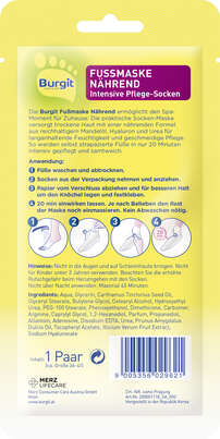 Burgit Nährende Fußmaskensocken 1Paar, A-Nr.: 4857714 - 02