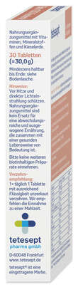 tetesept Biotin 1000 + Kieselerde 30St, A-Nr.: 5074931 - 05