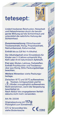 Sie sehen eine Packung tetesept Bronchosan HustenSaft Akut100ml, Produktbild: 03 tetesept Bronchosan HustenSaft Akut100ml, A-Nr.: 5388635 - 03
