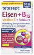Sie sehen eine Packung tetesept Eisen 14mg +B12+C+Folsäure FTA 30 Stk, Produktbild: 01 tetesept Eisen 14mg +B12+C+Folsäure FTA 30 Stk, A-Nr.: 5601112 - 01