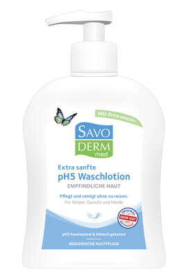 Savoderm med Extra Sanfte pH5 Waschlotion mit Pumpe 250ml, A-Nr.: 5406327 - 01