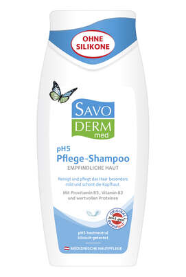 Savoderm med EMPFINDLICHE HAUT pH5 Pflege-Shampoo 250ml, A-Nr.: 4364957 - 01