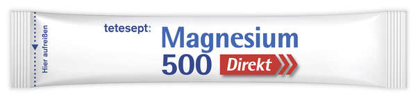 Sie sehen eine Packung tetesept Magnesium 500 direkt Stick 20 Stk., Produktbild: 05 tetesept Magnesium 500 direkt Stick 20 Stk., A-Nr.: 5664868 - 05