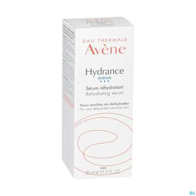 Sie sehen eine Packung Avene Hydrance Intense Feuchtigkeitsserum 30ml, Produktbild: 01 Avene Hydrance Intense Feuchtigkeitsserum 30ml, A-Nr.: 3137478 - 01