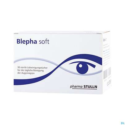 Sie sehen eine Packung Blepha Soft Lidreinigungstuecher 30st, Produktbild: 01 Blepha Soft Lidreinigungstuecher 30st, A-Nr.: 5809338 - 01