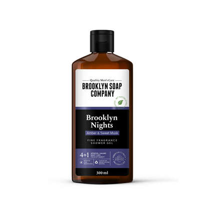 Sie sehen eine Packung Brooklyn Soap Company Shower Gel Brooklyn Nights 300ml, Produktbild: 01 Brooklyn Soap Company Shower Gel Brooklyn Nights 300ml, A-Nr.: 5876814 - 01