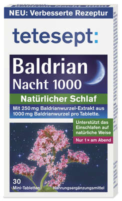 TETESEPT Baldrian Nacht B 1000 FTA 30ST, A-Nr.: 5830568 - 01