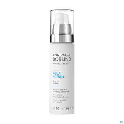 Sie sehen eine Packung Boerlind Aquanature Feuchtigkeitsserum Revitalisierend 60007 50ml, Produktbild: 01 Boerlind Aquanature Feuchtigkeitsserum Revitalisierend 60007 50ml, A-Nr.: 4740366 - 01