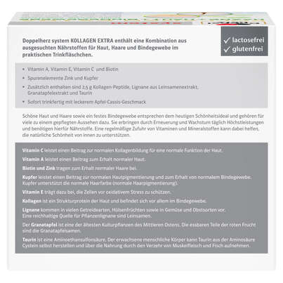 Sie sehen eine Packung Doppelherz system KOLLAGEN EXTRA HAARE + HAUT + BINDEGEWEBE, Produktbild: 04 Doppelherz system KOLLAGEN EXTRA HAARE + HAUT + BINDEGEWEBE, A-Nr.: 5677960 - 04