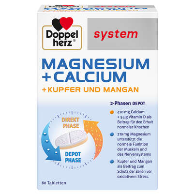 Doppelherz system MAGNESIUM + CALCIUM DEPOT 2-Phasen-Effekt, A-Nr.: 5678155 - 01