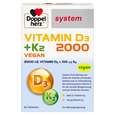 Sie sehen eine Packung Doppelherz system VITAMIN D3 2000 + K2 VEGAN - IMMUNSYSTEM + KNOCHENFUNKTION, Produktbild: 01 Doppelherz system VITAMIN D3 2000 + K2 VEGAN - IMMUNSYSTEM + KNOCHENFUNKTION, A-Nr.: 5677641 - 01
