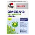 Sie sehen eine Packung Doppelherz system OMEGA-3 PFLANZLICH Herzfunktion + Immunsystem, Produktbild: 01 Doppelherz system OMEGA-3 PFLANZLICH Herzfunktion + Immunsystem, A-Nr.: 4766130 - 01