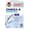 Sie sehen eine Packung Doppelherz system OMEGA-3 KONZENTRAT, Produktbild: 01 Doppelherz system OMEGA-3 KONZENTRAT, A-Nr.: 3448511 - 01