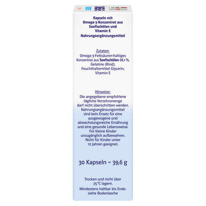 Sie sehen eine Packung Doppelherz system OMEGA-3 KONZENTRAT, Produktbild: 03 Doppelherz system OMEGA-3 KONZENTRAT, A-Nr.: 3448511 - 03