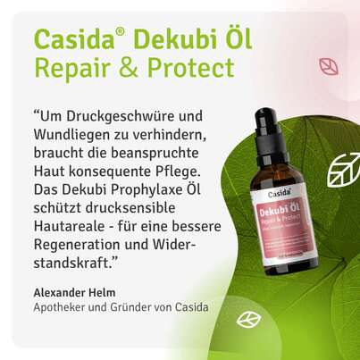 Sie sehen eine Packung Dekubi Öl Repair & Protect, Produktbild: 02 Dekubi Öl Repair & Protect, A-Nr.: 5731642 - 02