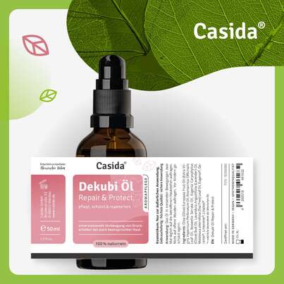 Sie sehen eine Packung Dekubi Öl Repair & Protect, Produktbild: 09 Dekubi Öl Repair & Protect, A-Nr.: 5731642 - 09