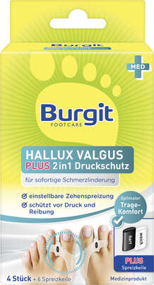 Burgit Hallux Valgus Plus 2in1 Druckschutz 4Stk., A-Nr.: 5406184 - 01