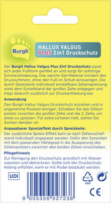 Burgit Hallux Valgus Plus 2in1 Druckschutz 4Stk., A-Nr.: 5406184 - 03