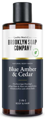 Sie sehen eine Packung Brooklyn Soap Company Body Wash Blue Amber &Cedar, Produktbild: 01 Brooklyn Soap Company Body Wash Blue Amber &Cedar, A-Nr.: 5967592 - 01