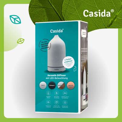 Moderner Keramik Aroma Diffuser mit LED-Beleuchtung Weiß, A-Nr.: 5741652 - 05