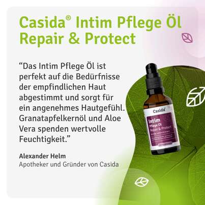 Sie sehen eine Packung Intimpflege Öl Repair & Protect, Produktbild: 07 Intimpflege Öl Repair & Protect, A-Nr.: 5758138 - 07