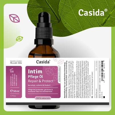 Sie sehen eine Packung Intimpflege Öl Repair & Protect, Produktbild: 08 Intimpflege Öl Repair & Protect, A-Nr.: 5758138 - 08