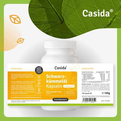 Schwarzkümmelöl Kapseln kaltgepresst, A-Nr.: 5955608 - 08