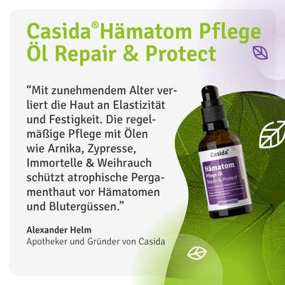 Sie sehen eine Packung Hämatom Pflege Öl Repair & Protect, Produktbild: 07 Hämatom Pflege Öl Repair & Protect, A-Nr.: 5731659 - 07