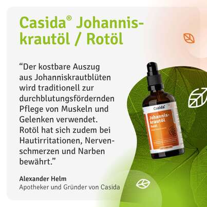 Sie sehen eine Packung Johanniskrautöl - Rotöl, Produktbild: 08 Johanniskrautöl - Rotöl, A-Nr.: 5733196 - 08
