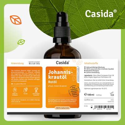 Sie sehen eine Packung Johanniskrautöl - Rotöl, Produktbild: 09 Johanniskrautöl - Rotöl, A-Nr.: 5733196 - 09