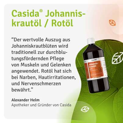 Sie sehen eine Packung Johanniskrautöl – Rotöl, Produktbild: 09 Johanniskrautöl – Rotöl, A-Nr.: 5752420 - 09