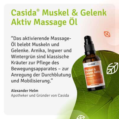 Sie sehen eine Packung Muskel & Gelenk Aktiv Massage Öl, Produktbild: 08 Muskel & Gelenk Aktiv Massage Öl, A-Nr.: 5731671 - 08