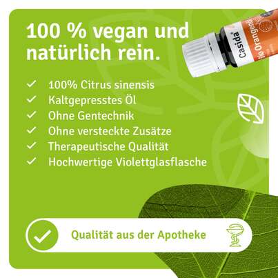 Sie sehen eine Packung Bio Orangenöl – Zum Verzehr, Produktbild: 07 Bio Orangenöl – Zum Verzehr, A-Nr.: 5898891 - 07