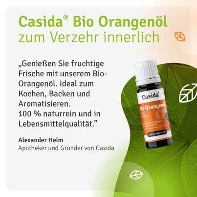 Sie sehen eine Packung Bio Orangenöl – Zum Verzehr, Produktbild: 09 Bio Orangenöl – Zum Verzehr, A-Nr.: 5898891 - 09