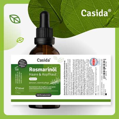 Sie sehen eine Packung Rosmarinöl Haare & Kopfhaut, Produktbild: 09 Rosmarinöl Haare & Kopfhaut, A-Nr.: 5724872 - 09