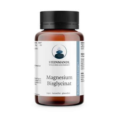 Sie sehen eine Packung STEINMANDL MAGNESIUM BISGLYCINAT KPS 90ST, Produktbild: 01 STEINMANDL MAGNESIUM BISGLYCINAT KPS 90ST, A-Nr.: 5962034 - 01