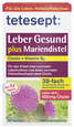 Sie sehen eine Packung tetesept Leber Gesund Mariendistel 30 Tabl., Produktbild: 01 tetesept Leber Gesund Mariendistel 30 Tabl., A-Nr.: 5075089 - 01