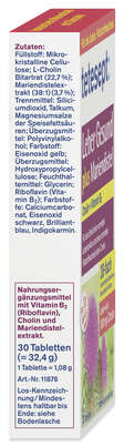 Sie sehen eine Packung tetesept Leber Gesund Mariendistel 30 Tabl., Produktbild: 03 tetesept Leber Gesund Mariendistel 30 Tabl., A-Nr.: 5075089 - 03