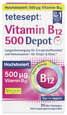Sie sehen eine Packung TETESEPT VitaminB12 Depot 500µg FTA 30ST, Produktbild: 01 TETESEPT VitaminB12 Depot 500µg FTA 30ST, A-Nr.: 5750622 - 01