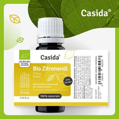 Sie sehen eine Packung Zitronenöl Bio naturrein – Zum Verzehr innerlich, Produktbild: 06 Zitronenöl Bio naturrein – Zum Verzehr innerlich, A-Nr.: 5898939 - 06