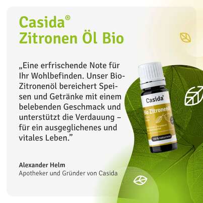 Sie sehen eine Packung Zitronenöl Bio naturrein – Zum Verzehr innerlich, Produktbild: 07 Zitronenöl Bio naturrein – Zum Verzehr innerlich, A-Nr.: 5898939 - 07