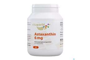 Astaxanthin Kapseln/vegetarisch 6mg Vita World 60st, A-Nr.: 4836095 - 01