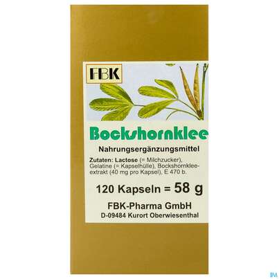 Bockshornklee Kapseln -fbk Pharma 120st, A-Nr.: 2047282 - 01