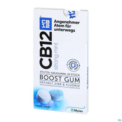 Cb12 Boost Kaugummi Strong Mint 10st, A-Nr.: 4155716 - 02